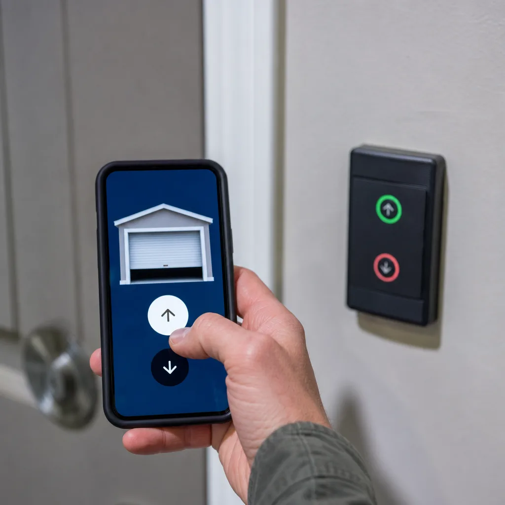 Illustration for garage door opener installation miami