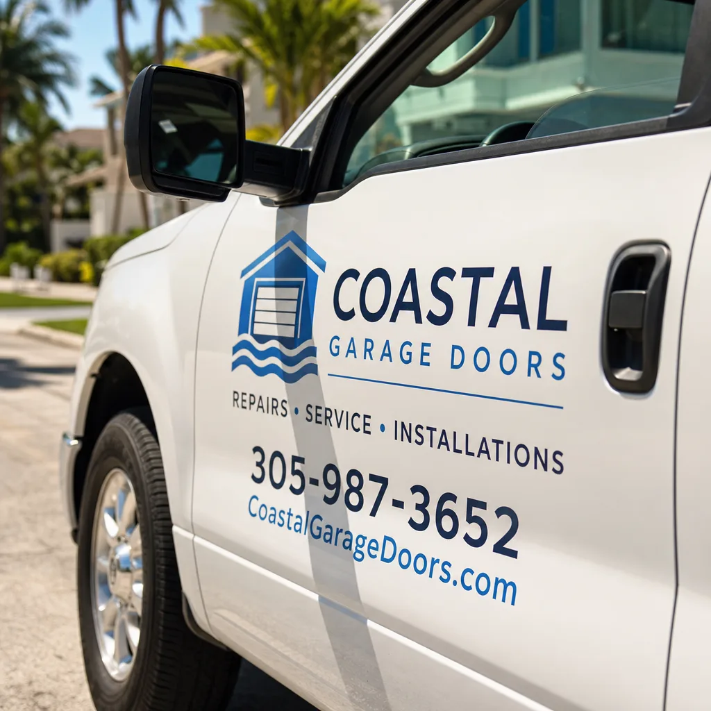 Illustration for garage door company miami
