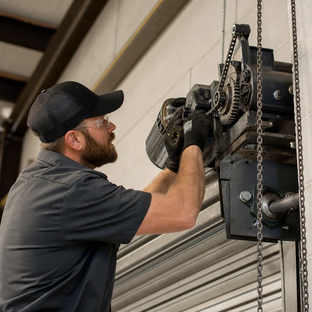 Illustration for commercial garage door services